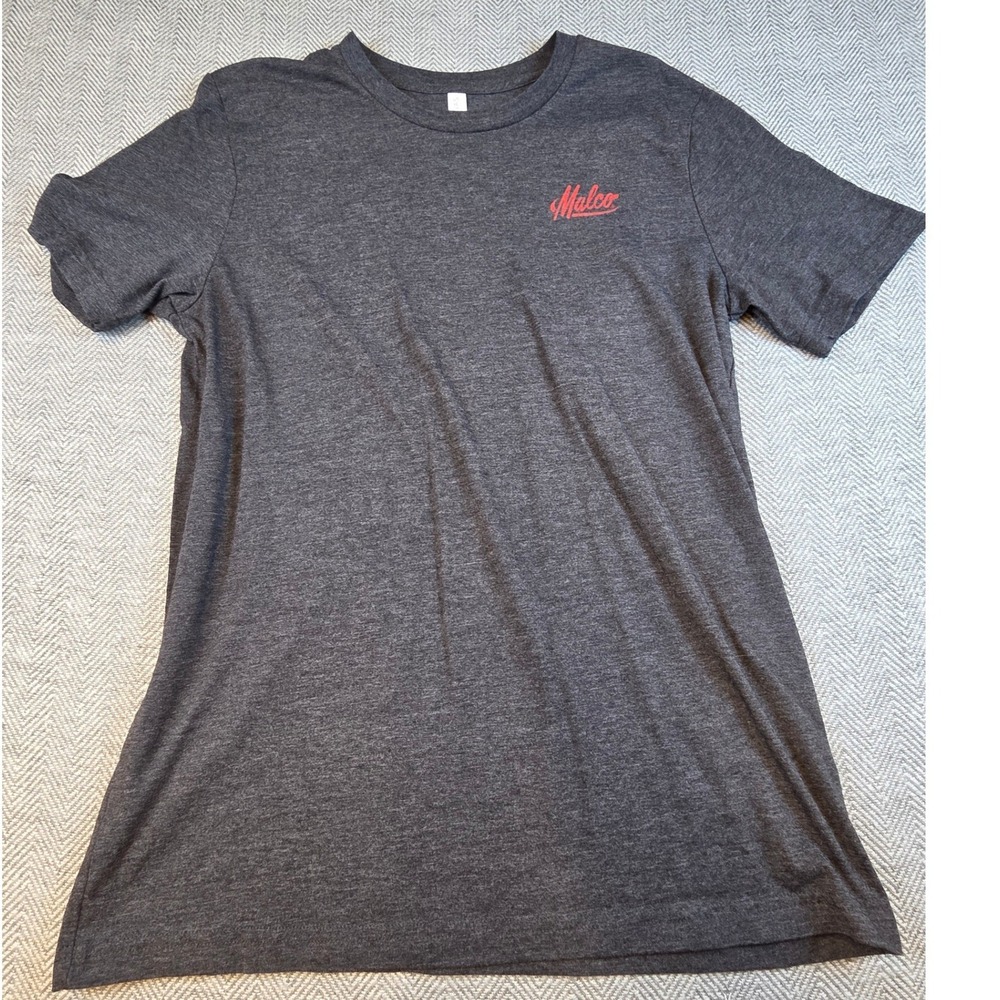 Bella Canvas Malco Tools Graphic T-Shirt Mens Large Gray Heather Short Sleeve